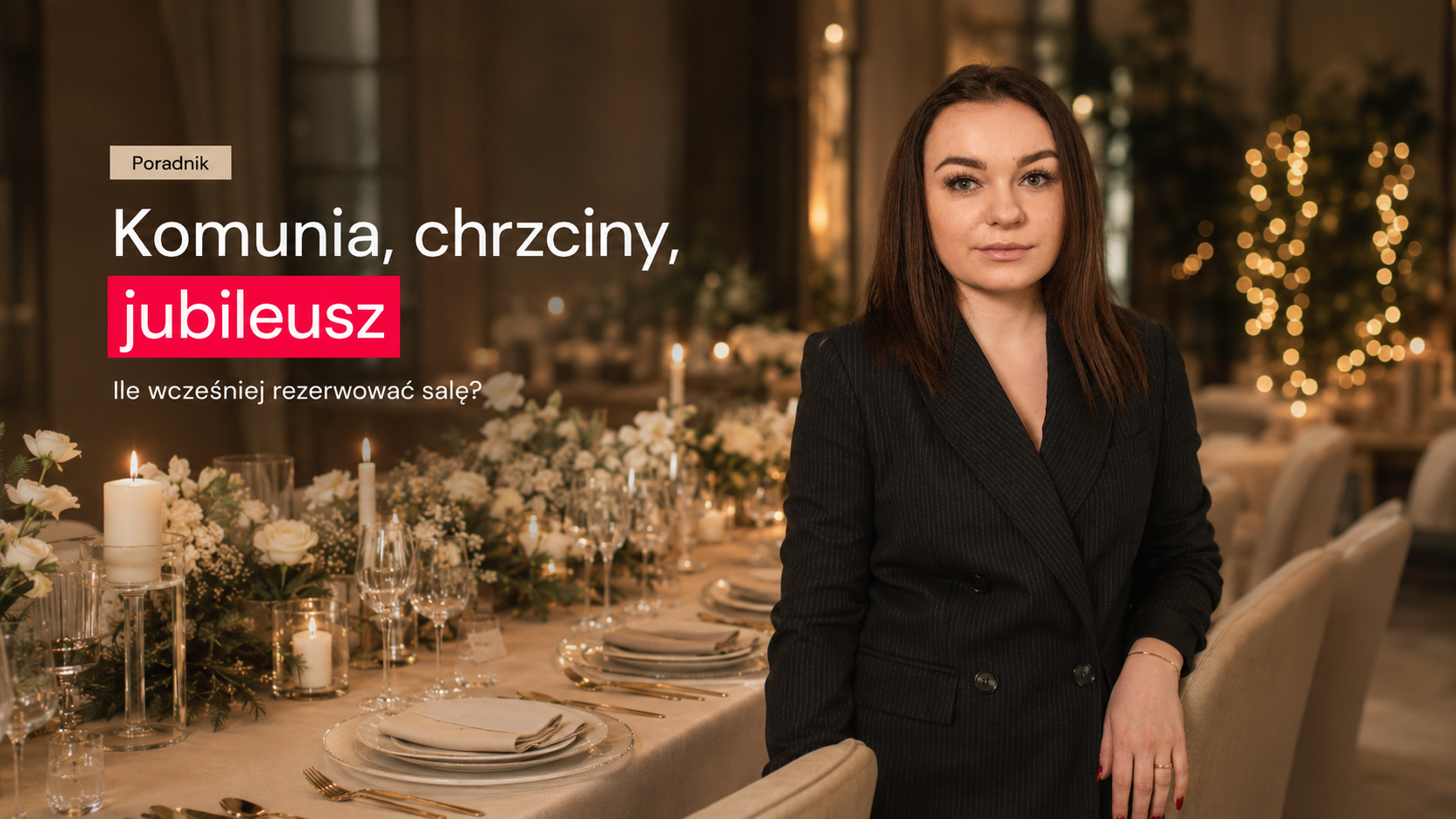 Nakryty stół na uroczystość rodzinną